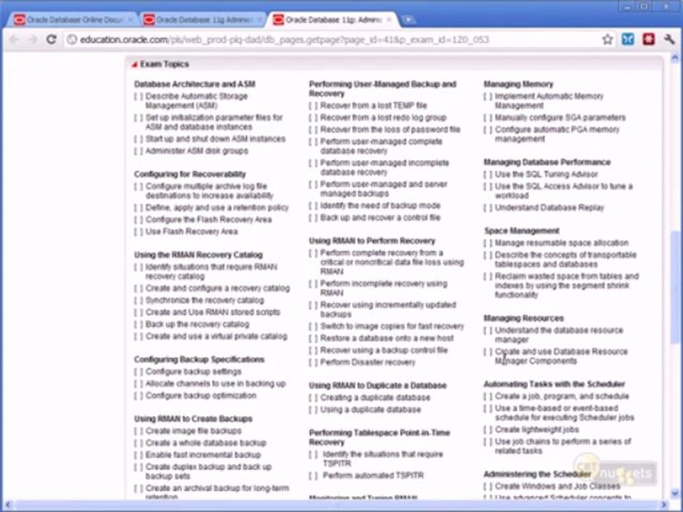 01.Oracle Database 11g DBA II 1Z0-053 - Course Introduction