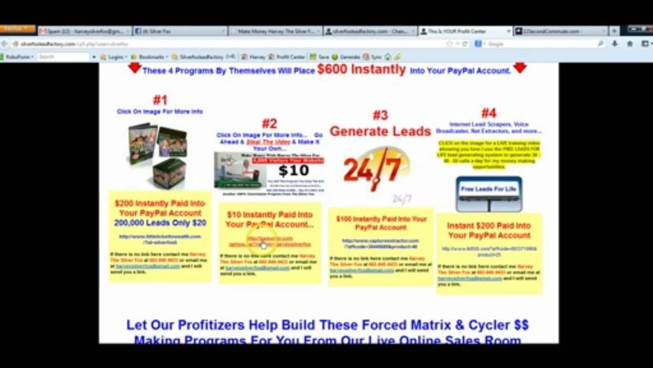 Learn how to get 100 targeted FREE leads daily with the Silver Fox Lead Factory Profit Center
