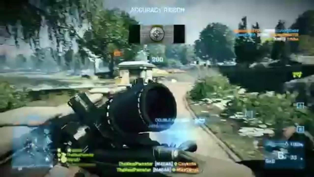 Battlefield 3 M40A5 Gameplay - Top 5 Plays (BF3 Gameplay/Commentary)