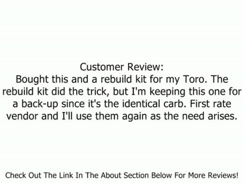 BRIGGS AND STRATTON 791886 CARBURETOR Review