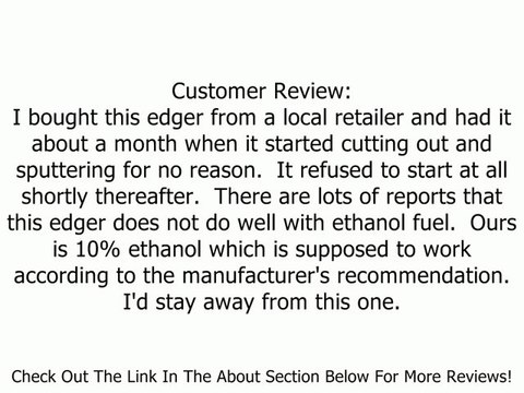 Troy-Bilt TB554 9-Inch 158cc Briggs & Stratton 500 Series Gas-Powered Lawn Edger with Curb Wheel Review