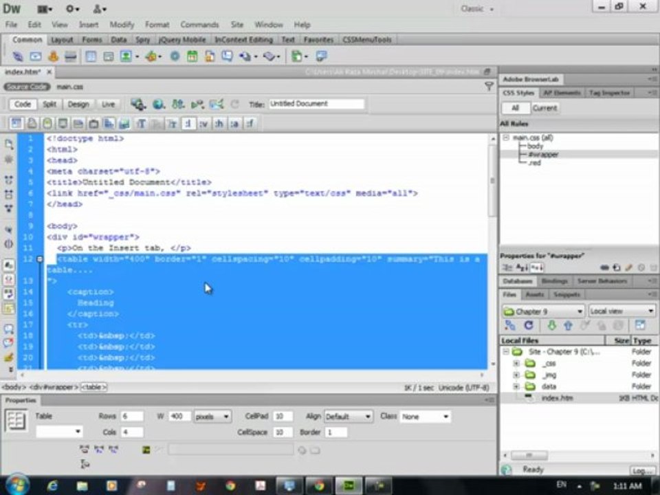 Dreamweaver CS6 Tutorials Urdu Hindi 35