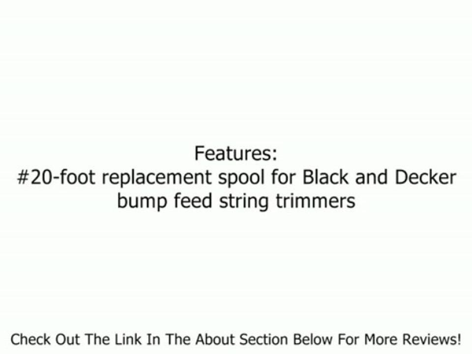 Black & Decker RS-136 String Trimmer Replacement Spools (5 Pack) Review