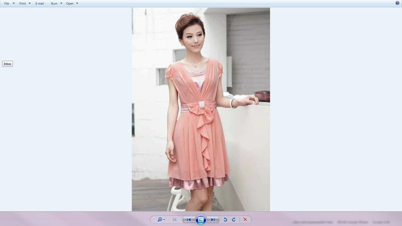 ชุดราตรีมีแขน ไซส์XL สีชมพู - พร้อมส่งSJ1245 ราคา1250บาท