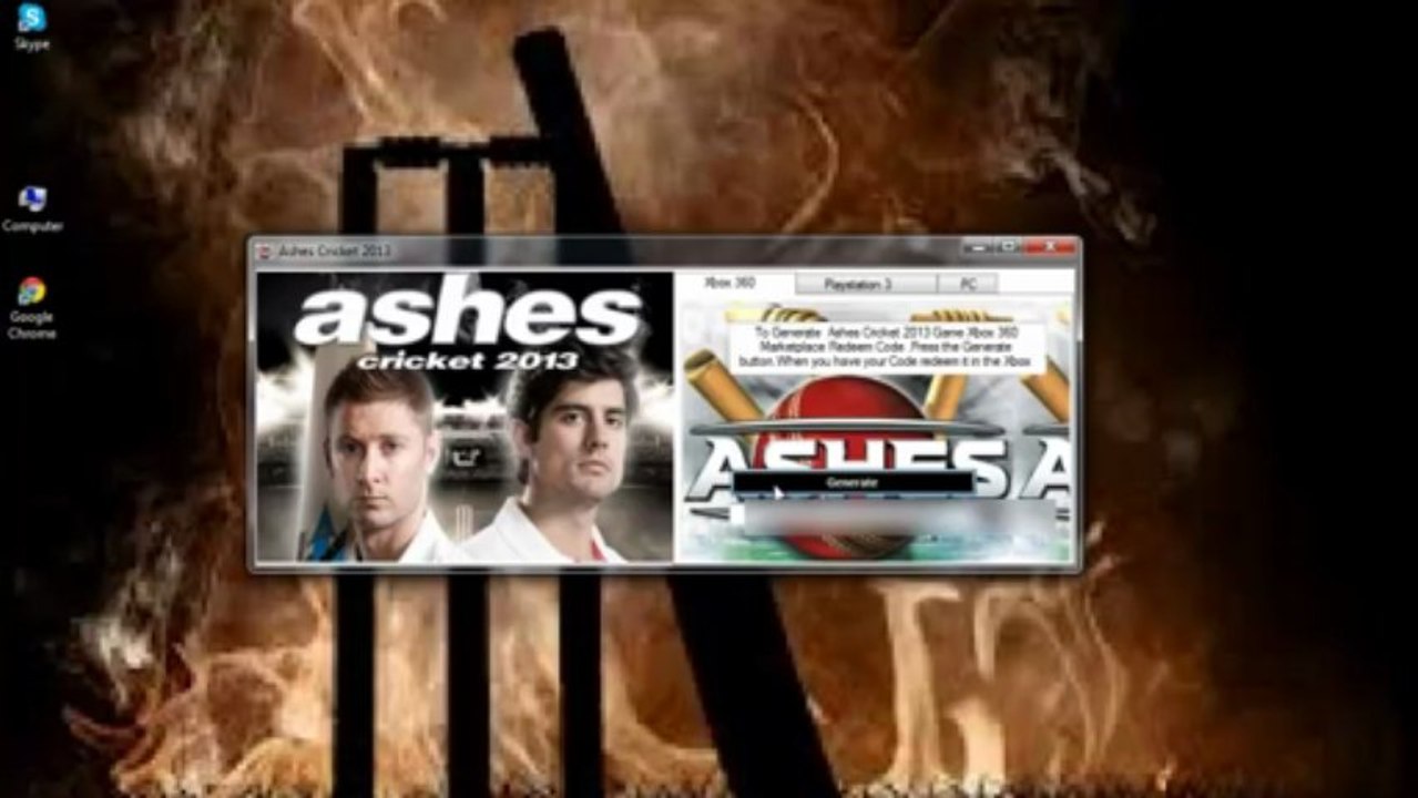 ashes cricket 2013 redeem code free PS3-xbox360