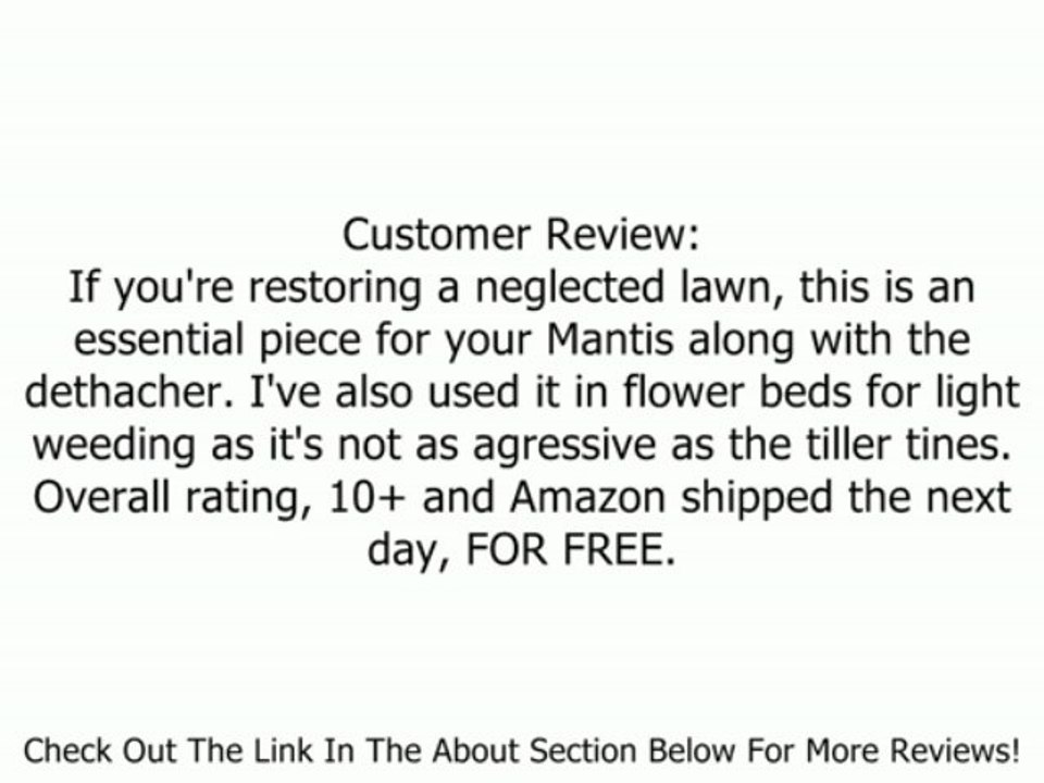 Mantis 4222-00-02 Tiller Aerator Attachment Review