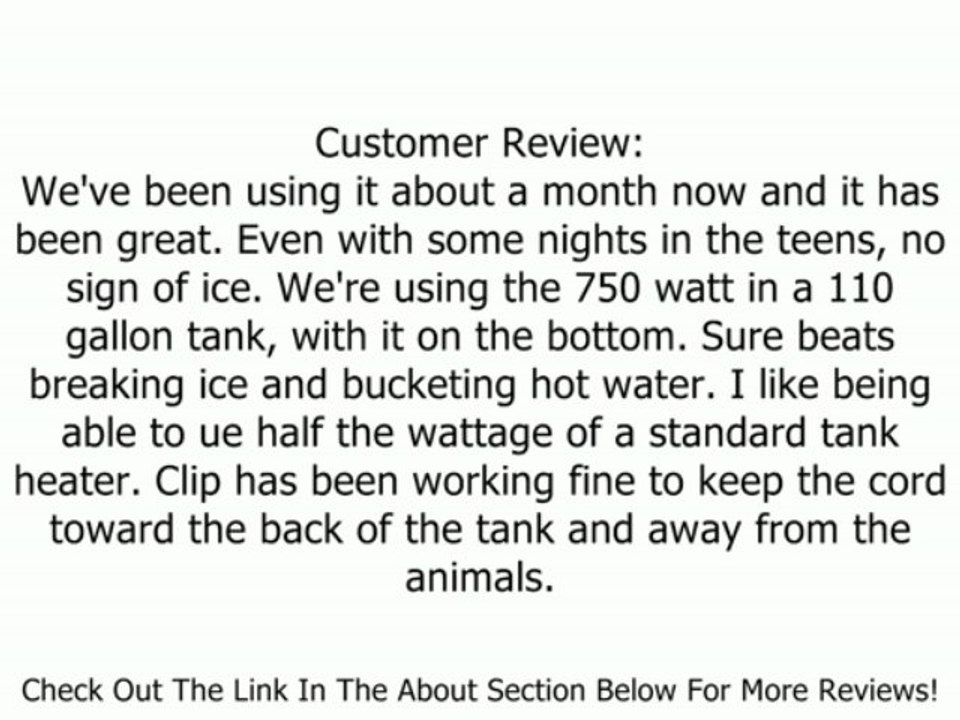 K&H Ultimate All-In-One Stock Tank De-Icer 750-Watt Removable Floater Ring Review