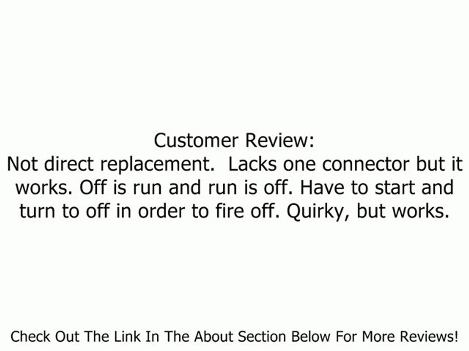 Stens 430-512 Starter Switch Replaces Toro 103990 Power King 03-2028 AYP 2683R Lesco 050102 Review