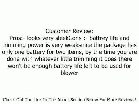 WORX WG912.51 2-Piece 18 Volt Lithium-Ion Cordless Combo Kit With Blower & String Trimmer Review