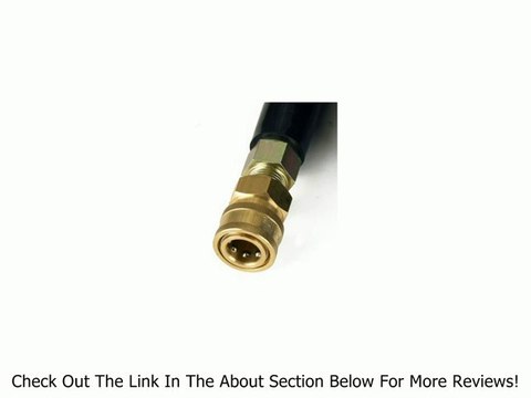 4000 PSI BLACK Wire Braid Pressure Washer Hose 50' w/ Couplers Review