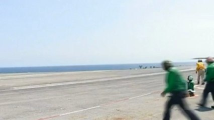 Unmanned X-47B jet lands on US Navy carrier