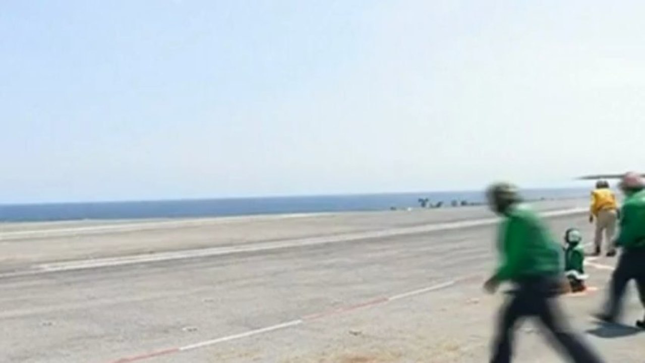 Unmanned X-47B jet lands on US Navy carrier