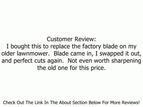 Lawn Mower Blade Replaces MTD 742-0741/942-0741 Review
