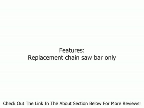 16-Inch Bar Only For Poulan/Sears Craftsman 490-700-0050 Review
