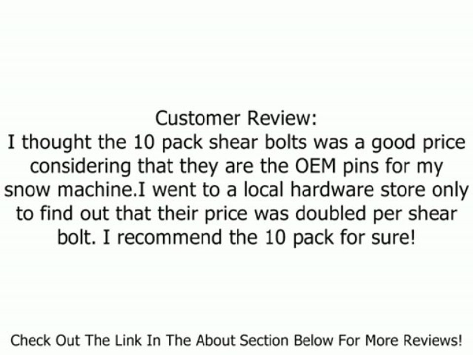 Oregon 80-740 Snow Thrower Shear Bolt For Ariens 510015, 2-Inch Length 5/16/18 Thread 1pack Review