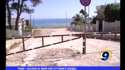 Trani | Accessi al mare per cittadini e disabili