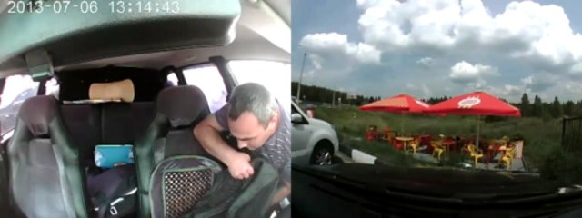 Кража вещей из автомобиля на АЗС