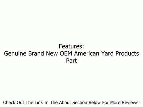 Sears Craftsman AYP EHP Part 175103 Pinion Drive 21 Ez-Walk Review