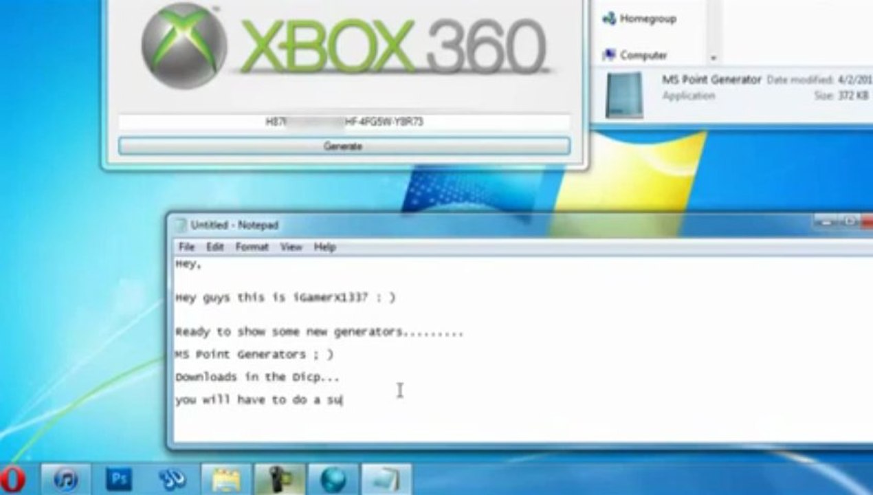 XBOX LIVE Microsoft Point Generator july 2013