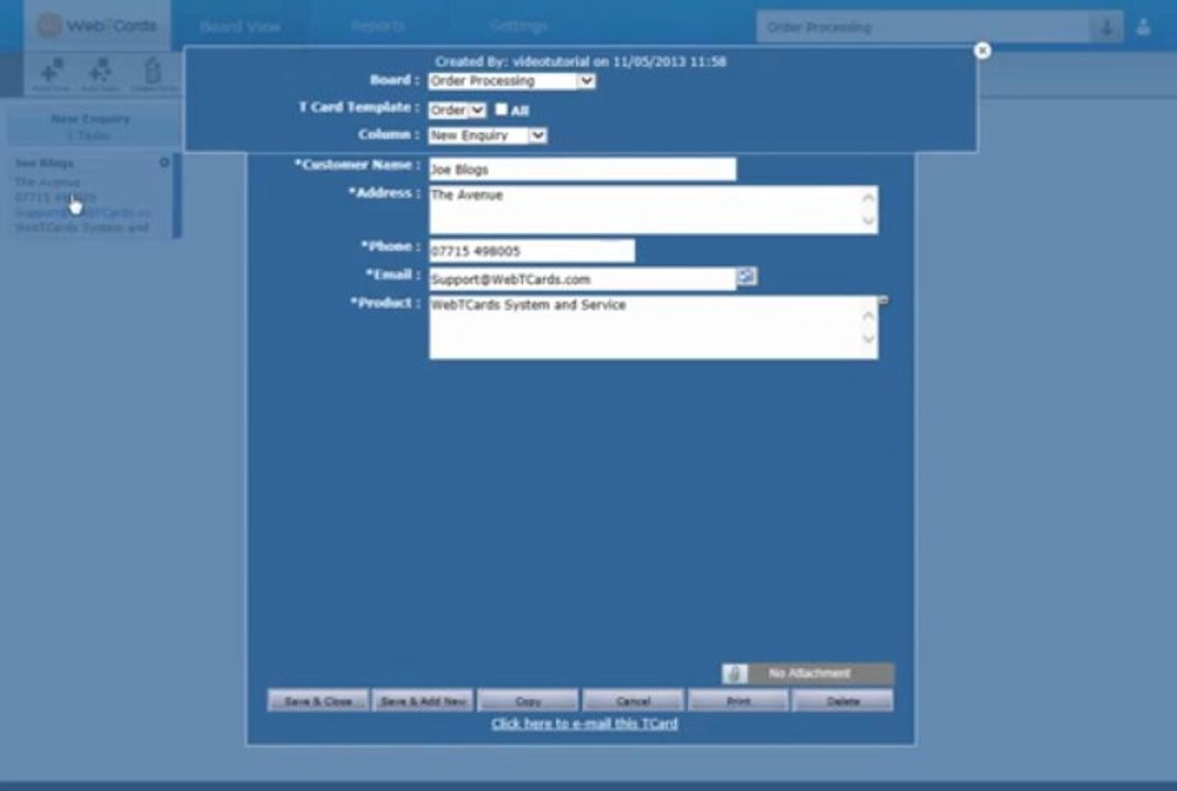 How to Create An Electronic Task Card - Task Manager