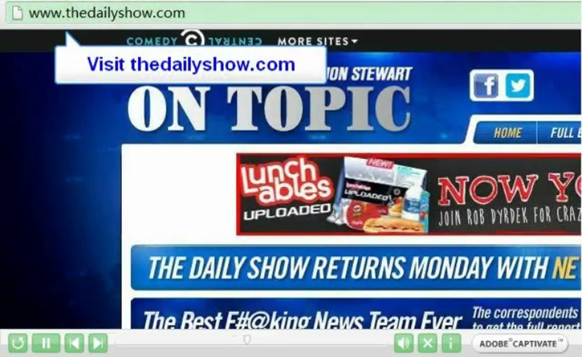 How to rip episodes on thedailyshow.com