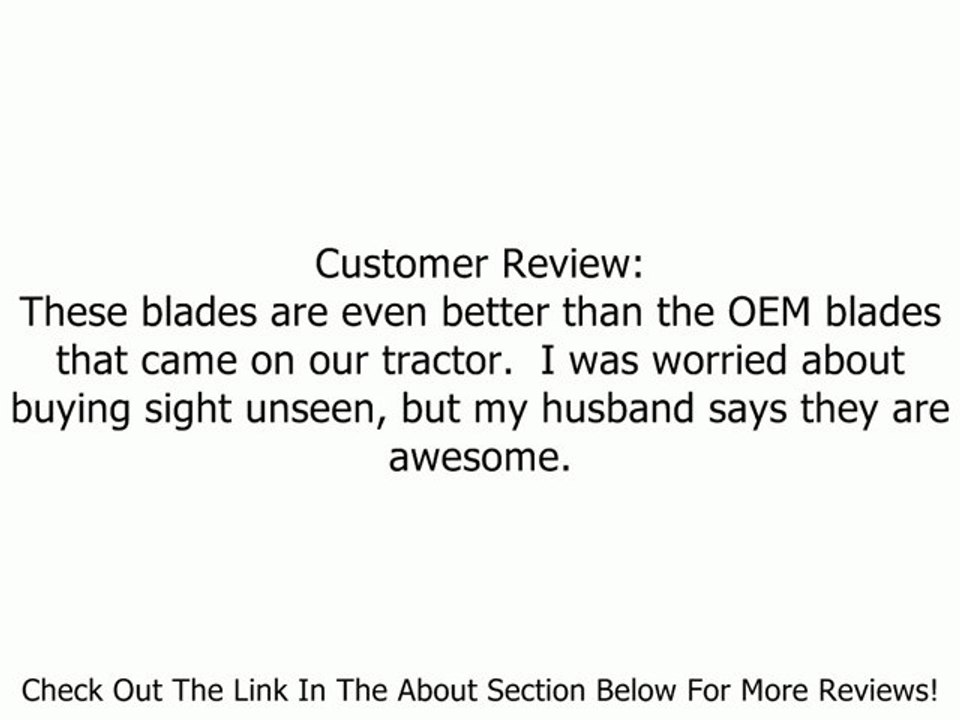 Oregon Gator Mulcher 3-N-1 Hi-Lift Blade For 46-Inch Scotts (John Deere) Lawn Mowers 96-394 Review