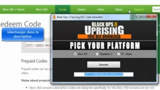 Generateur Uprising Black Ops 2 PC PS3 et Xbox 360 July - August 2013 Update