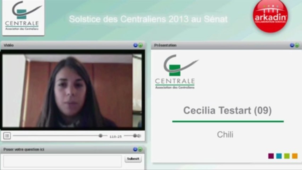 Cécilia Testart (Chili) :  Les initiatives volontaristes du gouvernement chilien