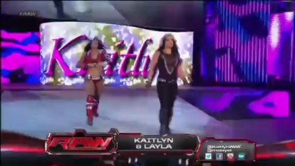 AJ and Alicia Fox vs Layla and Kaitlyn (720p)