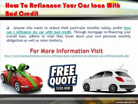 How To Refinance My Car With Bad Credit From Online Lenders