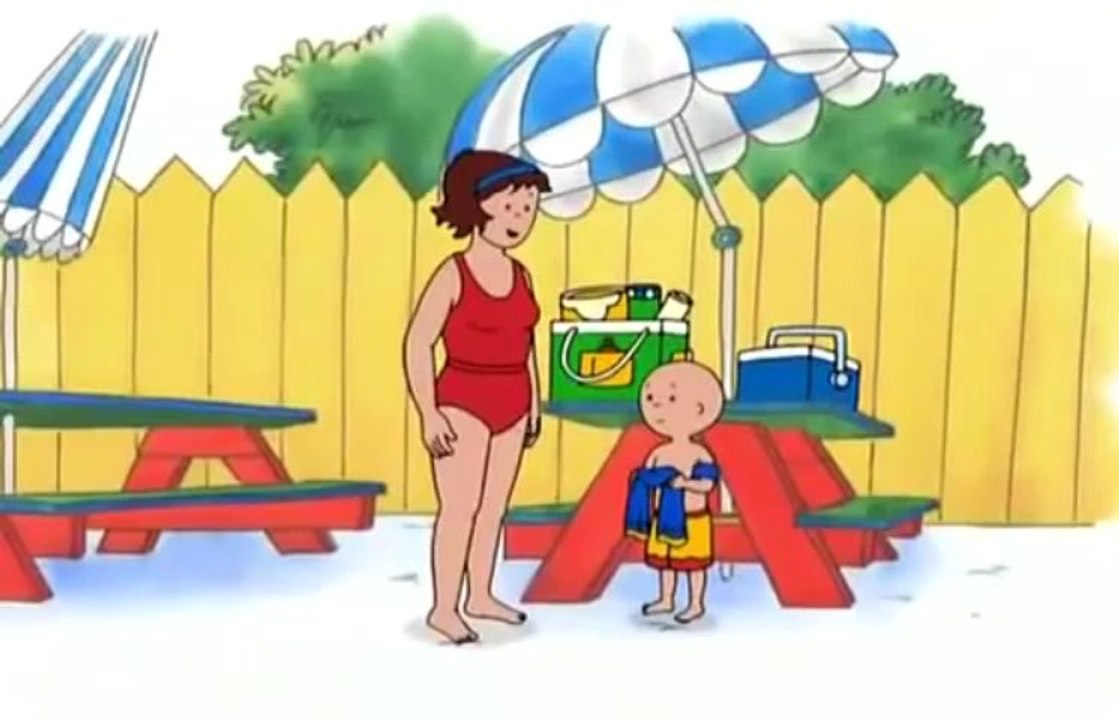 Caillou en Espanol Capitulos Completos Dibujos Infantiles - CAILLOU UN NADADOR MUY BUENO