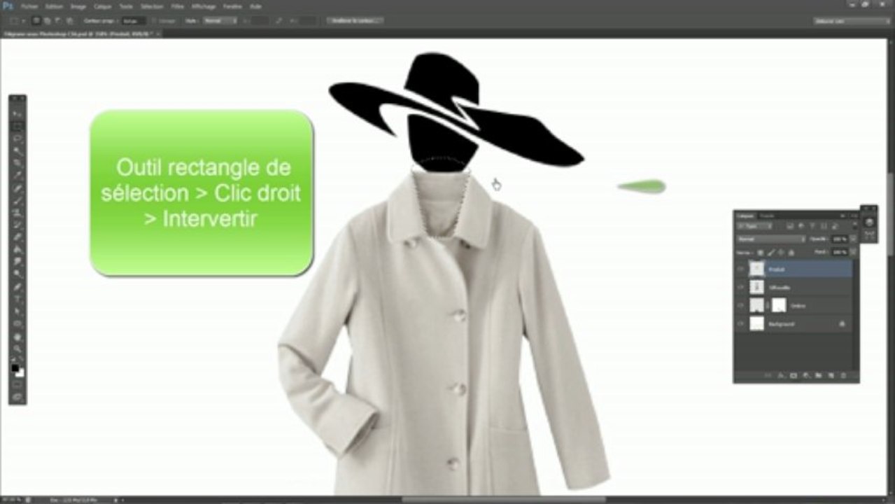 Tuto 02 : Pack-shot vêtement- Ajout d'un mannequin vectorisé