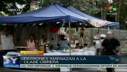 Clase trabajadora brasileña reivindica demandas al Estado