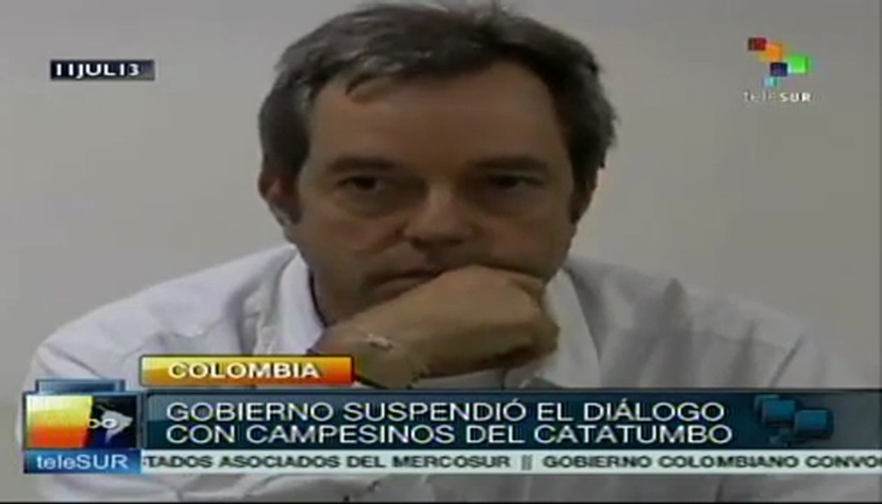 Gobierno colombiano suspende acercamiento con campesinos del Catatumbo