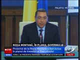 Premierul Victor Ponta anuntand includerea EXPLOATARII de la ROSIA MONTANA in PLANUL DE INVESTITII SI LOCURI DE MUNCA