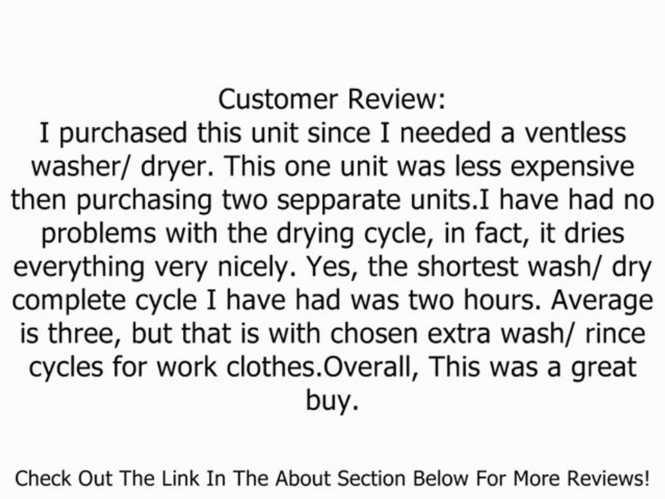 LG 3.6 CF FRONT LOAD WASHER DRYER COMBO Review