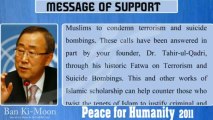 Ban Ki Moon Messages of Support to Peace for Humanity Conference 24 Sept 2011