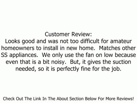 Broan RM523004 Range Master Range Hood, Stainless Steel, 30-Inch Review