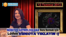 BOĞA Burcu 12 Temmuz 2013 - Astrolog Oğuzhan Ceyhan ve Astrolog Demet Baltacı - www.BilincOkulu.com  ( Astroloji, burç, astrolgy, horoscope )