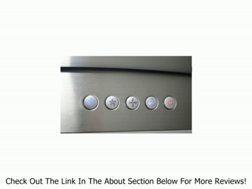 AKDY 36" Euro Style Az668i Stainless Steel Island Mount Range Hood. Review
