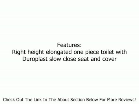 American Standard 2847.128.020 Town Square FloWise RH Elongated One Piece Toilet, White Review