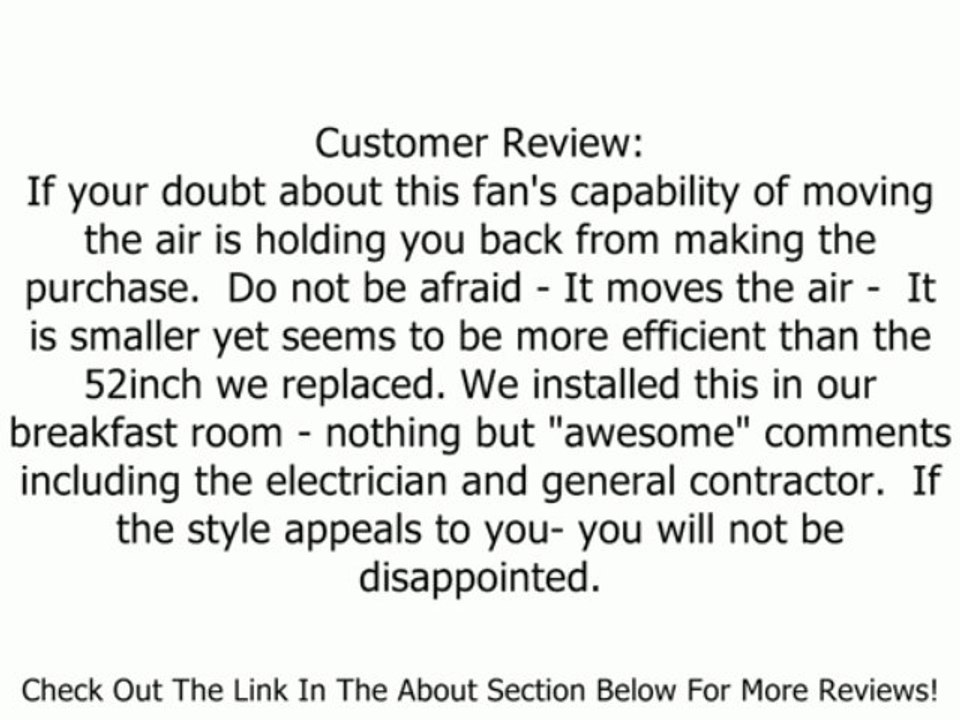 Monte Carlo 8ATR44BSD-L Airlift 44-Inch 8-Blade Ceiling Fan, Brushed Steel Finish Review