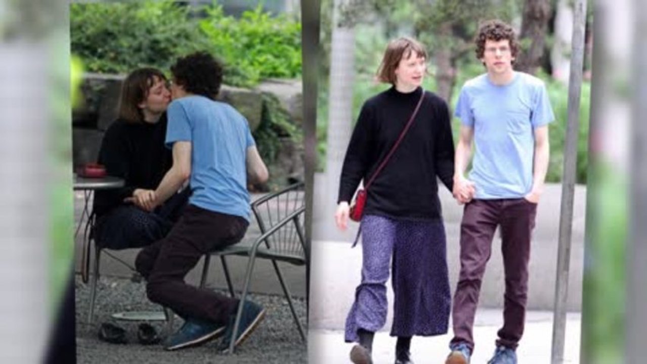 Jesse Eisenberg and Mia Wasikowska Get Cozy in Toronto