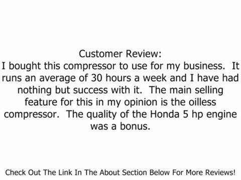 Industrial Air Contractor CTA5090412 4-Gallon Grade Direct Drive Pontoon Air Compressor with Honda Engine Review
