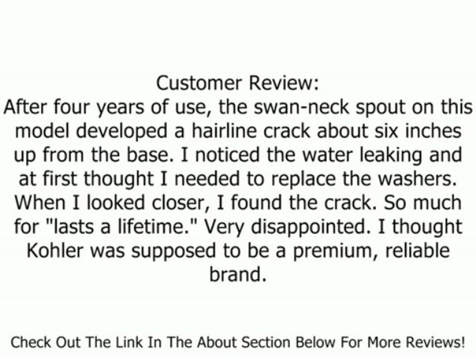 KOHLER K-16109-4-CP Revival Kitchen Sink Faucet, Polished Chrome Review