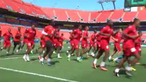 Trinidad and Tobago Training before Haiti game ( Goldcup 2013) papitosoccer.com