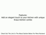 Stainless Steel Farmhouse Kitchen Sink Faucet/Dispenser Review