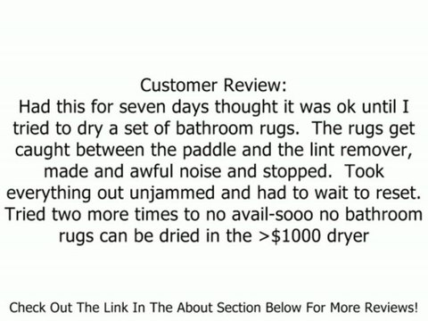 Electrolux EIMED55IIW IQ-Touch 8.0 Cu. Ft. White Stackable With Steam Cycle Electric Front Load Dryer Review