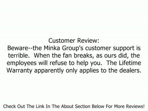 Minka Aire F601-ORB Acero 52 in. Indoor Ceiling Fan - oil-rubbed bronze Review