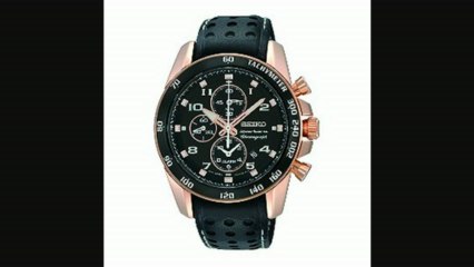 Seiko Sportura Men&aposs Black & Rose Gold Watch Review